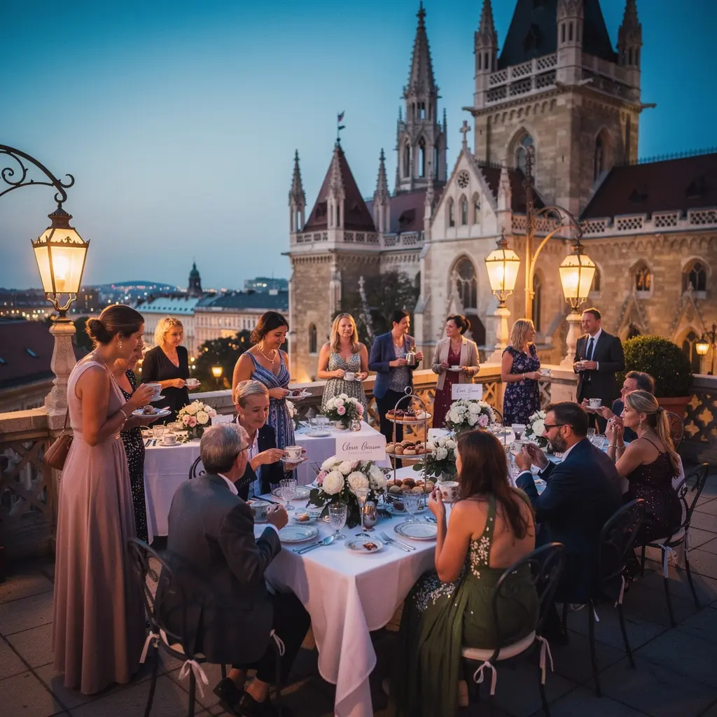 Zöld réti virágokkal teli teáscsésze, mézes aromával.